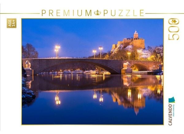CALVENDO Puzzle Burg Giebichenstein | 500 Teile Lege-Größe 48 × 36 cm Foto-Puzzle für Erwachsene