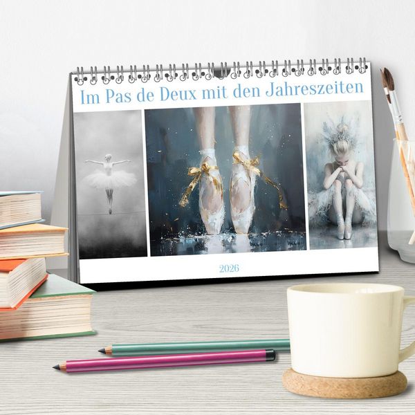 Produktbild: Im Pas de Deux mit der Stille (Tischkalender 2026 DIN A5 quer), CALVENDO Monatskalender