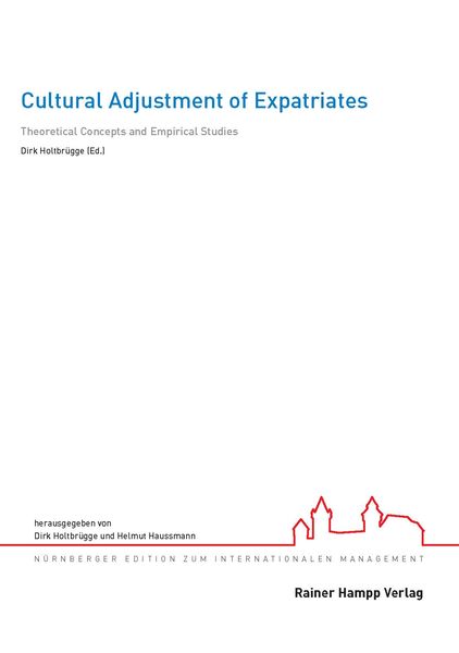 Produktbild: Cultural Adjustment of Expatriates