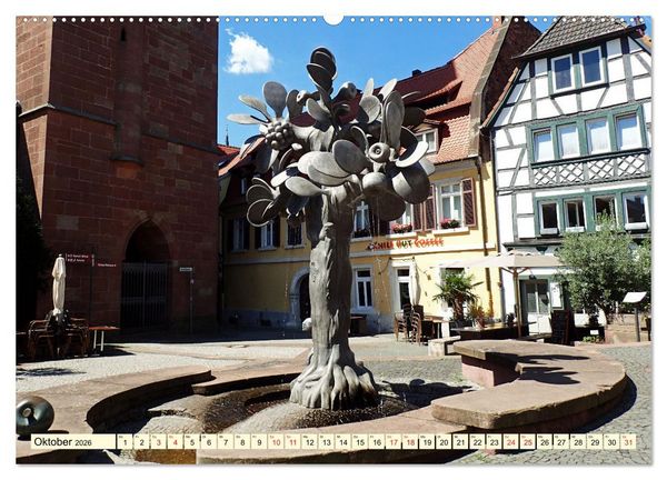 Produktbild: Neustadt an der Weinsta&szlig;e - Fachwerk, Wein und gem&uuml;tliche Gassen (hochwertiger Premium Wandkalender 2026 DIN A2 quer), Kunstdruck in Hochglanz