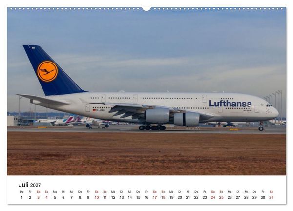 Produktbild: Airbus A380 - K&ouml;nig der L&uuml;fte (Wandkalender 2027 DIN A2 quer), CALVENDO Monatskalender