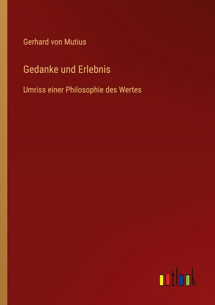 Produktbild: Gedanke und Erlebnis