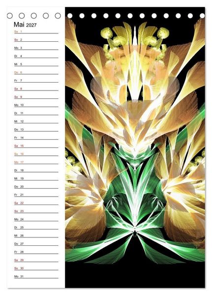 Produktbild: Textile Gewebekunst (Tischkalender 2027 DIN A5 hoch), CALVENDO Monatskalender