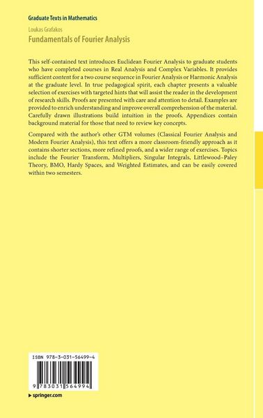 Produktbild: Fundamentals of Fourier Analysis