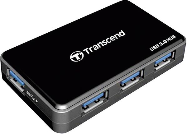 Transcend TS-HUB3K 4 Port USB 3.2 Gen 1-Hub (USB 3.0) Schwarz