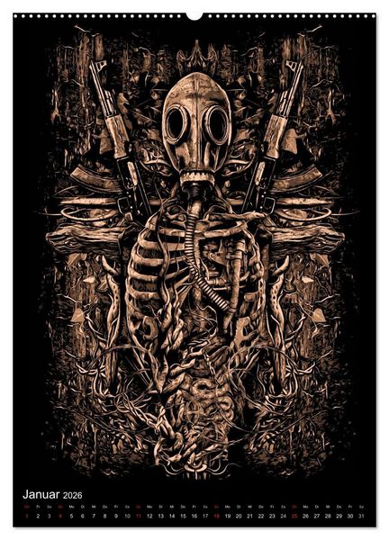 Produktbild: BLOODBOY/WAR ILLUSTRATION (hochwertiger Premium Wandkalender 2026 DIN A2 hoch), Kunstdruck in Hochglanz