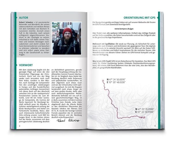 Produktbild: KOMPASS Wanderf&uuml;hrer Jakobsweg Camino del Norte, 36 Etappen mit Extra-Tourenkarte