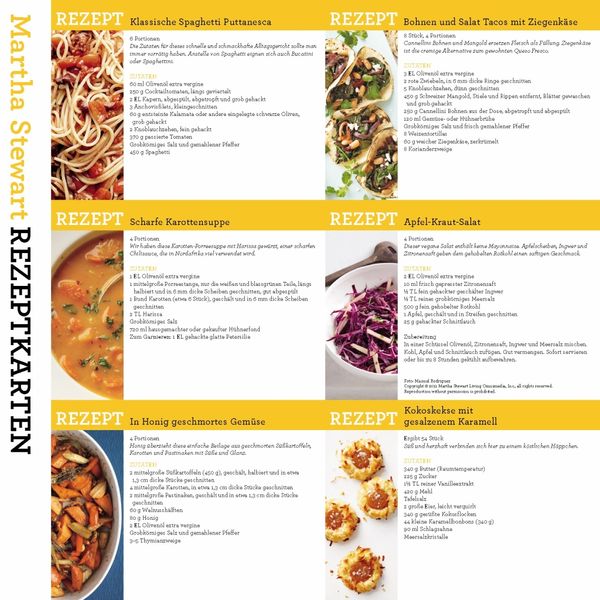 Produktbild: Martha Stewart's K&uuml;chenlatein, Brosch&uuml;renkalender 2013