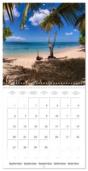 Produktbild: Guadeloupe - Une &icirc;le color&eacute;e des Cara&iuml;bes (Calendrier mural carr&eacute; 2027 30x30 cm) Calendrier double avec une page pour vos prises de notes