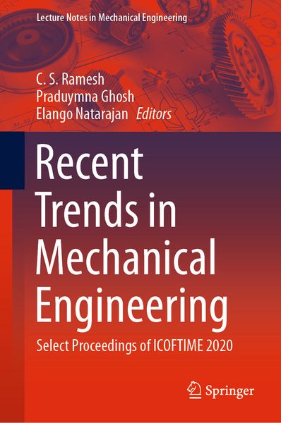 Produktbild: Recent Trends in Mechanical Engineering