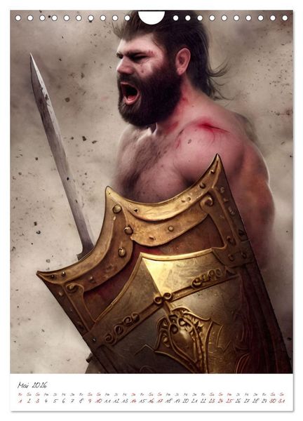 Produktbild: Dark Fantasy Art - Helden und Monster (Wandkalender 2026 DIN A4 hoch), CALVENDO Monatskalender