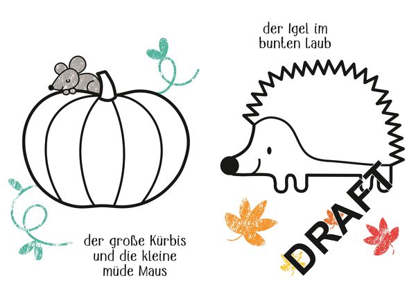 Produktbild: Kleine Kreativ-Werkstatt - Ganz einfach ausmalen: Herbst