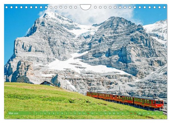 Produktbild: Im Zug durch Schweizer Berge (Wandkalender 2026 DIN A4 quer), CALVENDO Monatskalender