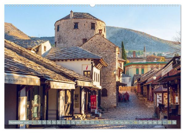 Produktbild: Die Altstadt von Mostar (hochwertiger Premium Wandkalender 2026 DIN A2 quer), Kunstdruck in Hochglanz