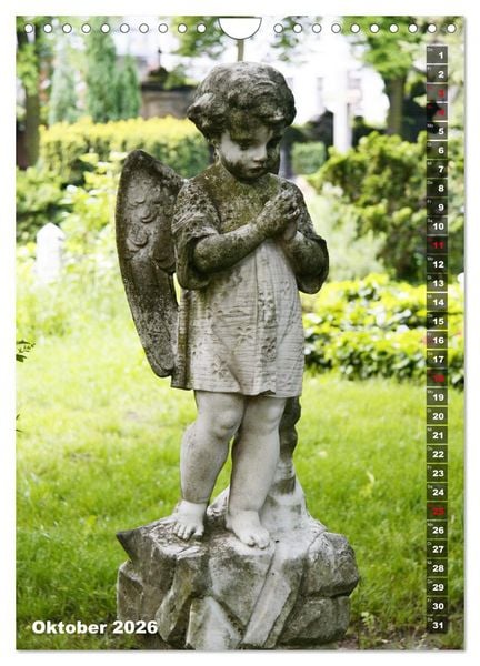 Produktbild: Friedhofsengel in Berlin (Wandkalender 2026 DIN A4 hoch), CALVENDO Monatskalender