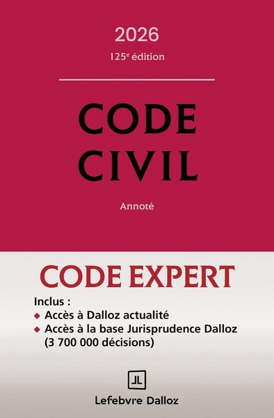 Produktbild: Code Civil (Edition 2026) (23e Edition)