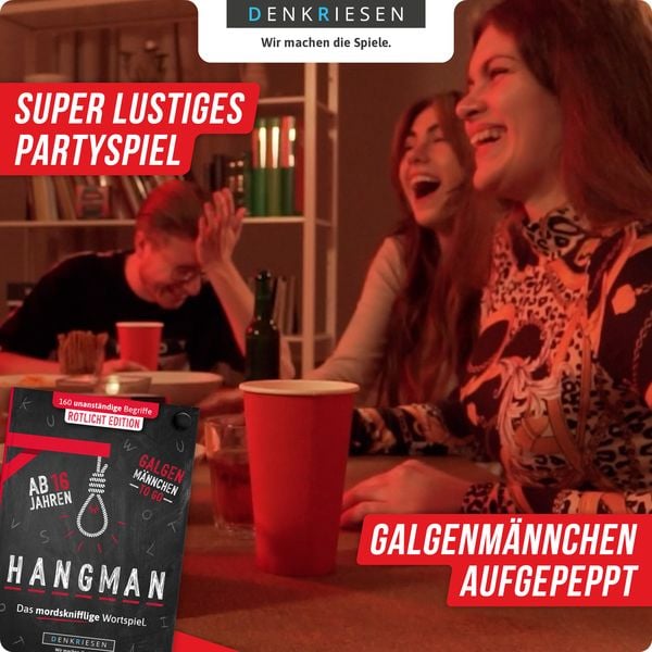 Produktbild: DENKRIESEN - HANGMAN&reg; - ROTLICHT EDITION "Galgenm&auml;nnchen TO GO"