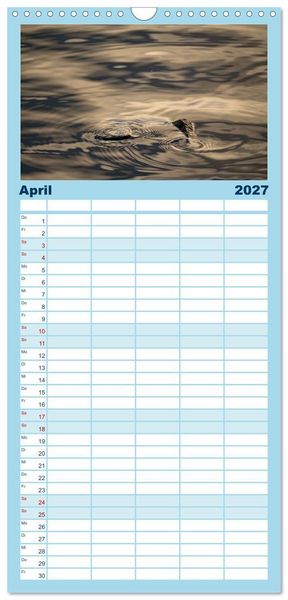 Produktbild: Familienplaner 2027 - Wasserzauber mit 5 Spalten (Wandkalender, 21 x 45 cm) CALVENDO