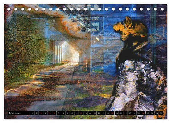 Produktbild: Illusionen in Texturen, Fotokunst (Tischkalender 2026 DIN A5 quer), CALVENDO Monatskalender