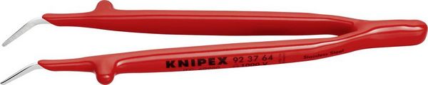 Produktbild: Knipex 92 37 64 VDE-Pinzette Spitz, gebogen 45&deg;, fein 150mm