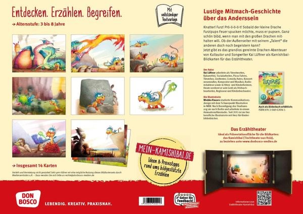 Produktbild: Furzipups, der Knatterdrache. Kamishibai Bildkartenset