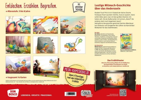 Produktbild: Furzipups, der Knatterdrache. Kamishibai Bildkartenset