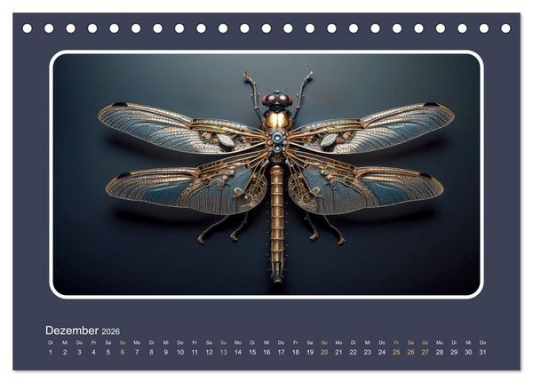 Produktbild: Roboterinsekten (Tischkalender 2026 DIN A5 quer), CALVENDO Monatskalender
