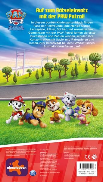 Produktbild: PAW Patrol: Mein gro&szlig;er Kindergartenblock