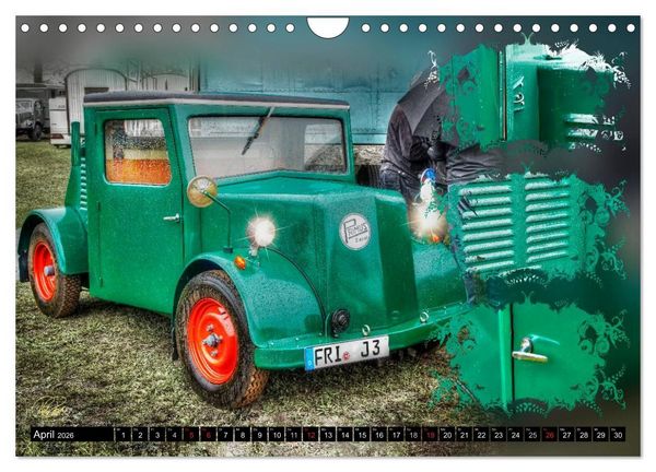 Produktbild: Oldtimer - Traktoren (Wandkalender 2026 DIN A4 quer), CALVENDO Monatskalender