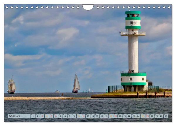 Produktbild: Leuchtt&uuml;rme - maritime Wegweiser in Deutschland (Wandkalender 2026 DIN A4 quer), CALVENDO Monatskalender