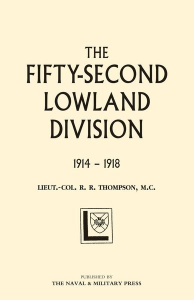 Produktbild: Fifty-Second (lowland) Division 1914-1918