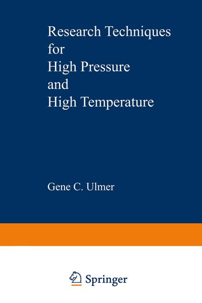 Produktbild: Research Techniques for High Pressure and High Temperature