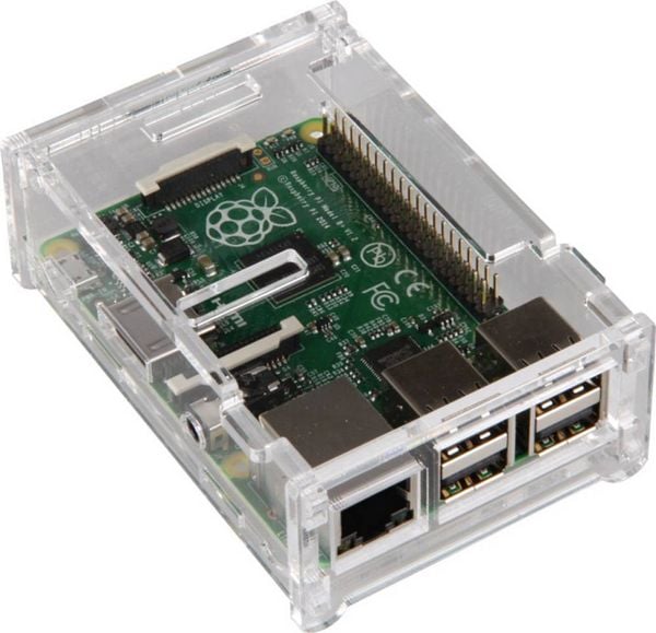 Produktbild: Joy-it rb-case01 SBC-Geh&auml;use Passend f&uuml;r (Entwicklungskits): Raspberry Pi Transparent