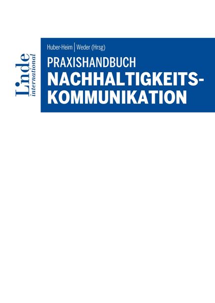 Produktbild: Praxishandbuch Nachhaltigkeitskommunikation