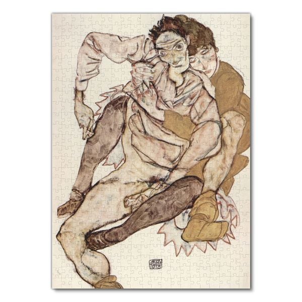 Produktbild: Lais Puzzle Egon Schiele - Sitzendes Paar 500 Teile