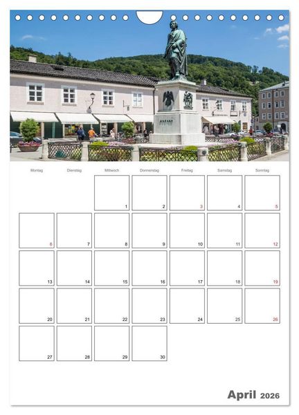 Produktbild: Bezauberndes SALZBURG / Terminplaner (Wandkalender 2026 DIN A4 hoch), CALVENDO Monatskalender
