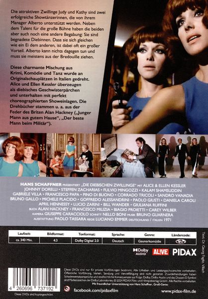 Produktbild: Die diebischen Zwillinge / Die komplette 7-teilige Gaunerkom&ouml;die mit den Kessler-Zwillingen (Pidax Serien-Klassiker) [2 DVDs]