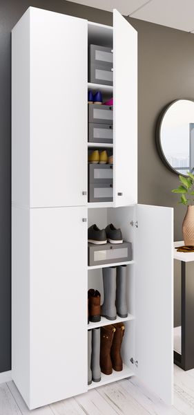 Produktbild: XL Holz Gro&szlig;er Schuhschrank Schuhkommode Lona 6