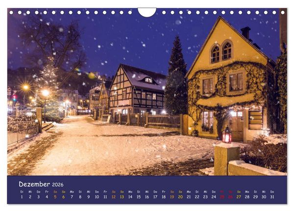 Produktbild: Elbflorenz - Dresden und Umgebung (Wandkalender 2026 DIN A4 quer), CALVENDO Monatskalender