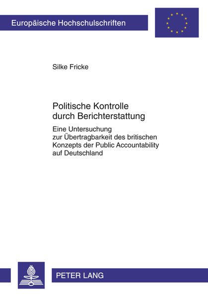 Produktbild: Politische Kontrolle durch Berichterstattung