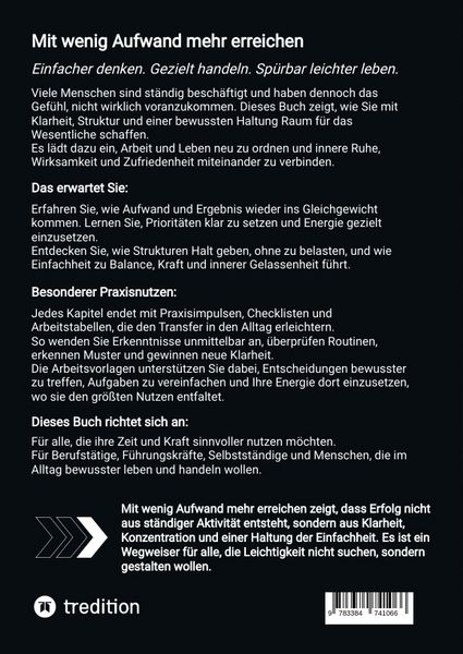 Produktbild: Mit wenig Aufwand mehr erreichen