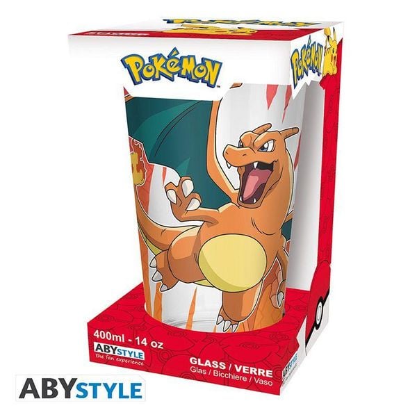 Produktbild: POKEMON - Large Glass Premium - 400ml - Charizard