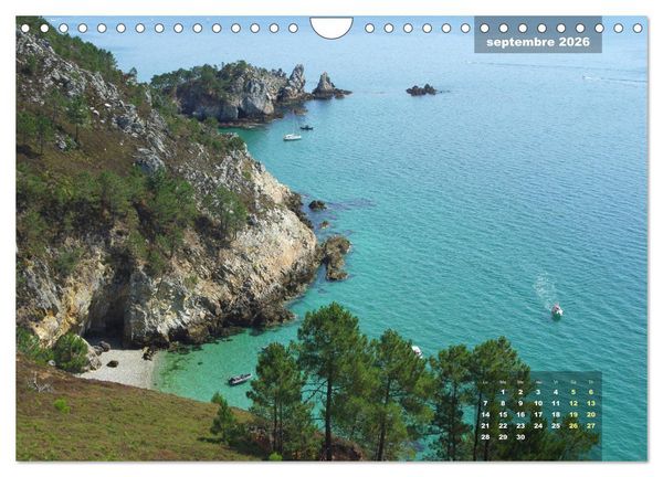 Produktbild: Bretagne Beaux sites du Finist&egrave;re (Calendrier mural 2026 DIN A4 vertical), CALVENDO calendrier mensuel