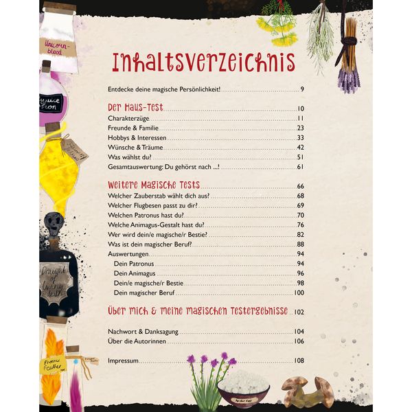 Produktbild: Der gro&szlig;e magische Haus-Test. Das inoffizielle Harry Potter Testbuch