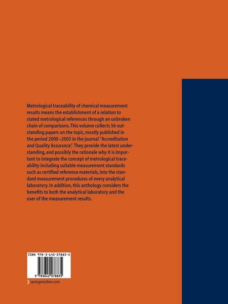 Produktbild: Traceability in Chemical Measurement