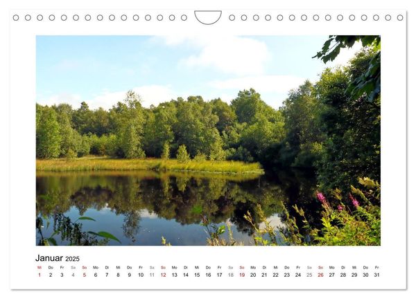 Rotes und Schwarzes Moor (Wandkalender 2025 DIN A4 quer), CALVENDO Monatskalender