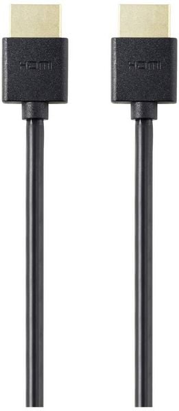 Produktbild: SpeaKa Professional HDMI Anschlusskabel HDMI-A Stecker, HDMI-A Stecker 1.00 m Schwarz 8K UHD, Flexibel HDMI-Kabel SP-11004216