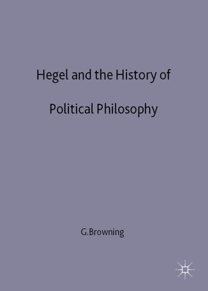 Produktbild: Hegel and the History of Political Philosophy