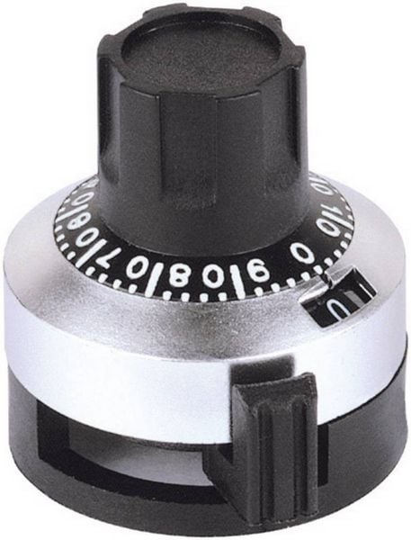 Produktbild: Mentor 6623.1000 6623.1000 Drehknopf mit Skala Matt (&Oslash; x H) 23.5mm x 25mm 1St.