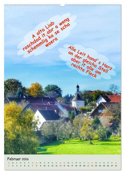 Produktbild: Schw&auml;bische Sprichw&ouml;rter - so gsaid (Wandkalender 2026 DIN A2 hoch), CALVENDO Monatskalender